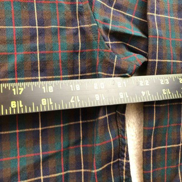 Vintage Pendleton Mens Shirt Large Long Sleeve Dress Wool Plaid Button Down - Picture 3 of 10